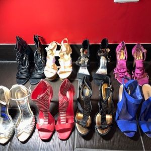 8Pair Summer Sandal Bundle Sz 9.5 & 10, BCBG and other Brands